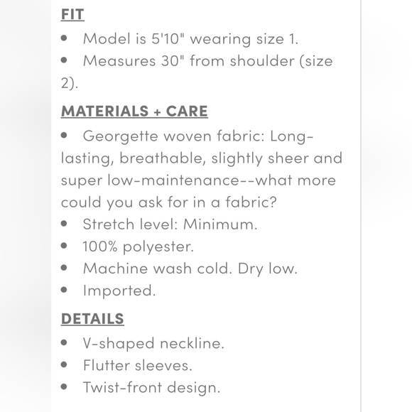 Torrid Georgette Twist Surplice Flutter Sleeve Blouse, Floral Green, 2X, NWOT - Picture 10 of 12